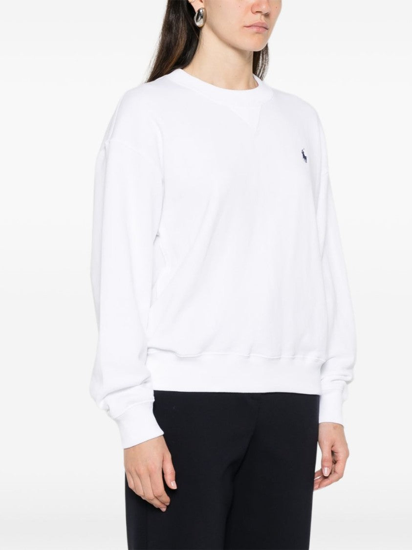 Polo Ralph Lauren Classic Crew Neck Sweatshirt In Soft Cotton-Polyester Blend