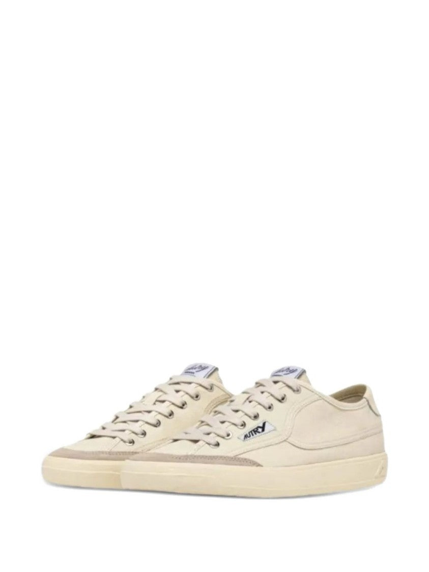 Autry Off-White Canvas Minimalist Sneakers