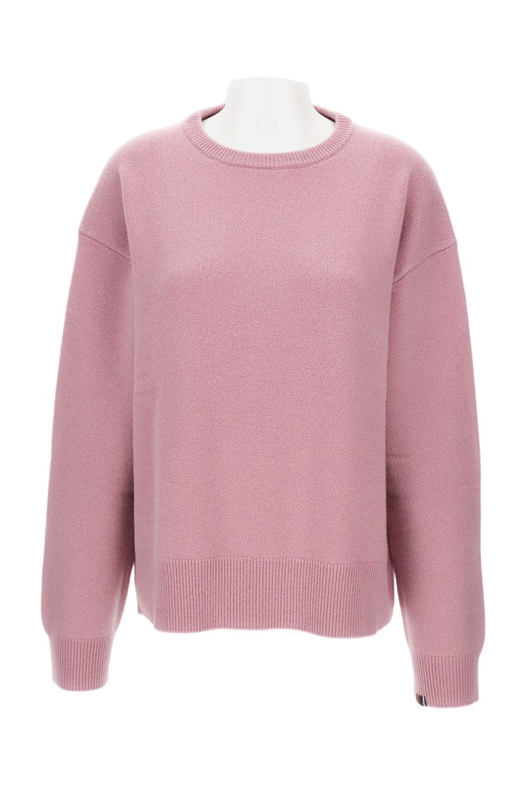 Extreme Cashmere Crewneck Wool Blend Sweater With Ribbed Trim