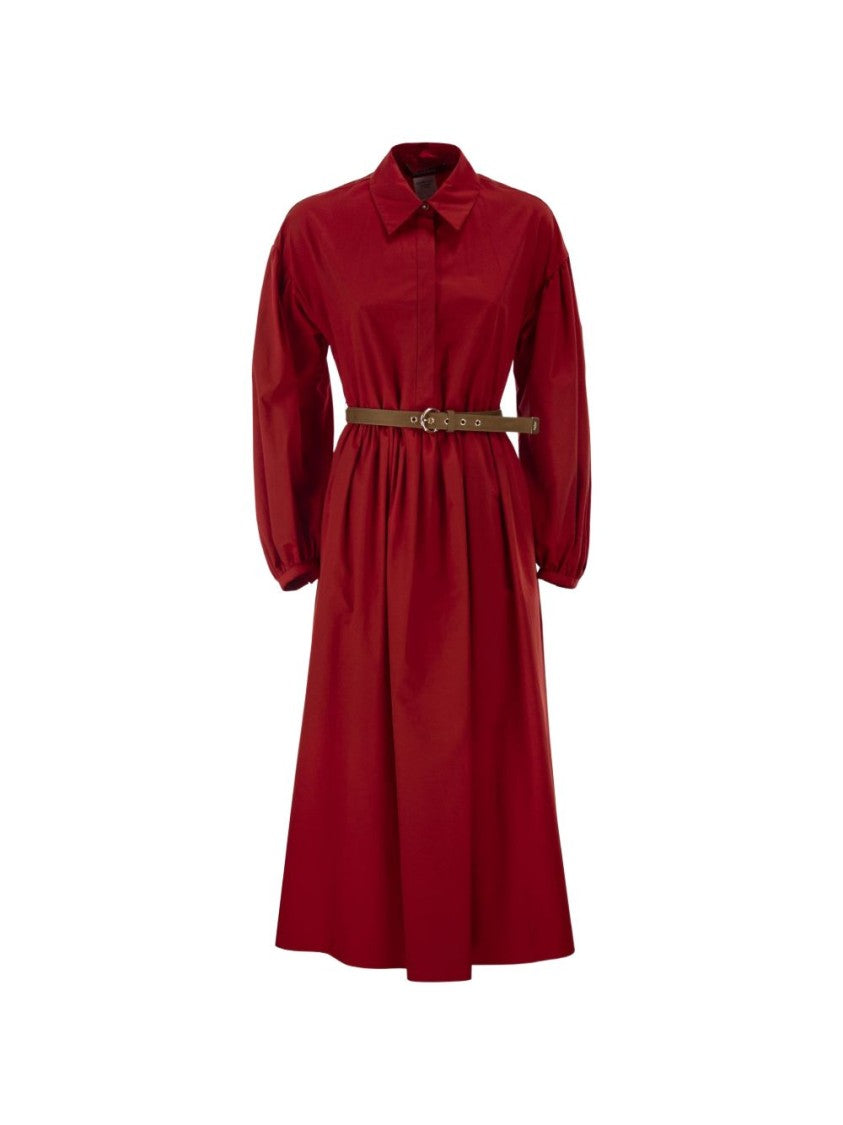 Max Mara Calf-Length Dress With Balloon Sleeves