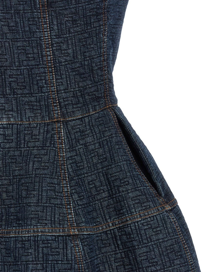 Fendi 'Ff' Denim Dress