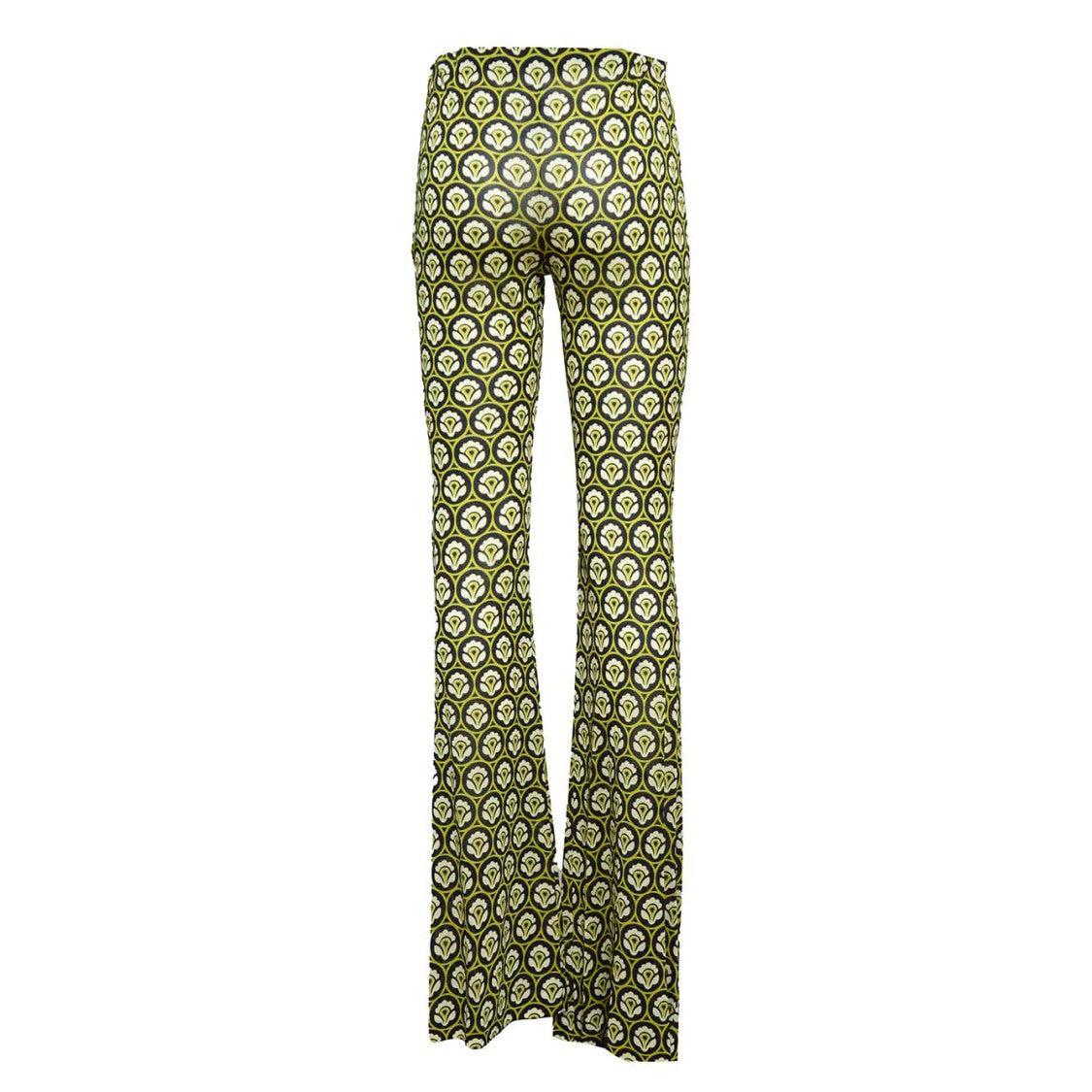 Etro Green Jersey Printed Flare Pants