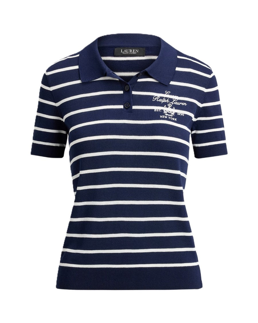 Lauren Ralph Lauren Classic Polo-Style Short Sleeve Pullover In Navy