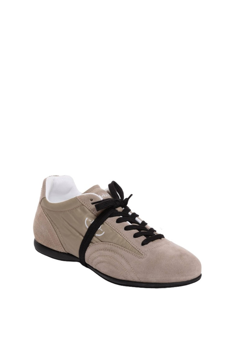 Pantofola D'oro Blue Suede Nylon Vibram Sole Sneakers