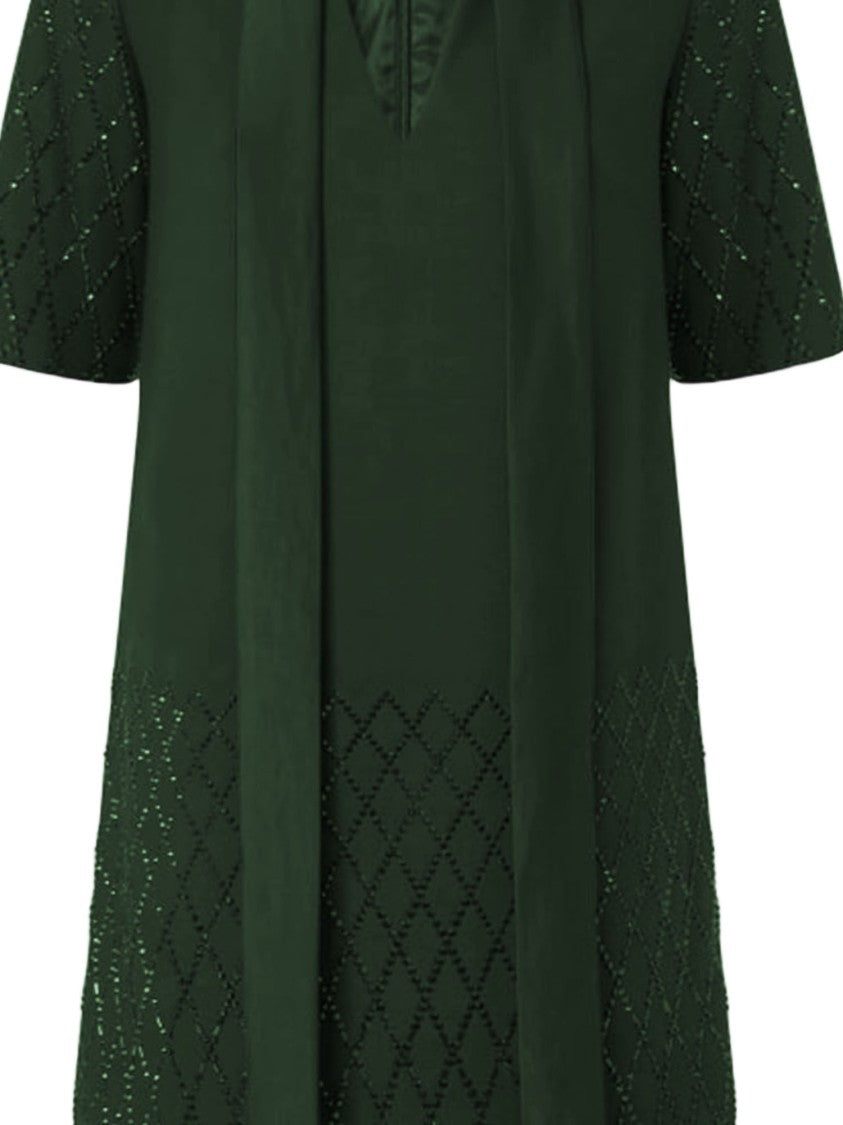 Pinko T-Shirt Style Dress With Rhinestones