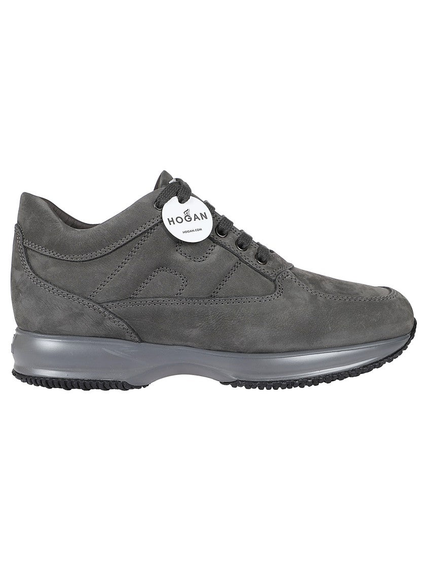 Hogan Sporty Leather Shoes With Cushioned Sole