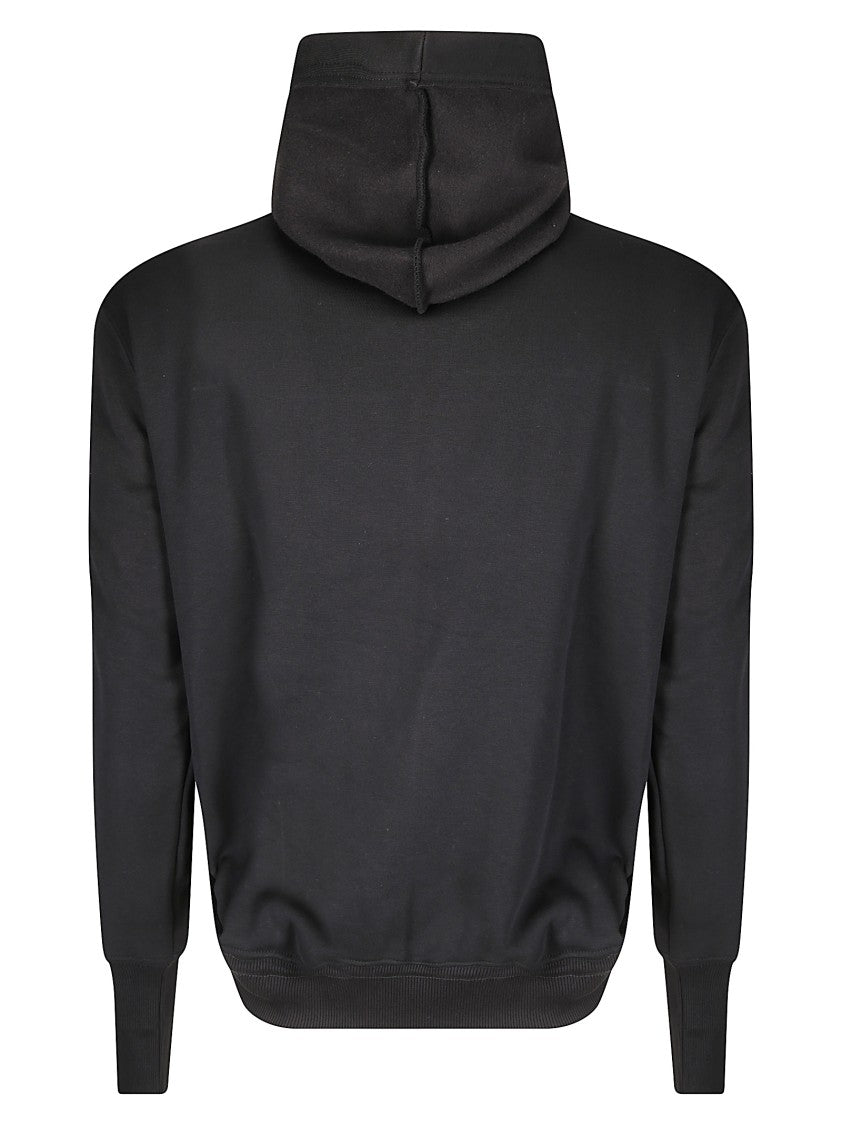 Prototypes Layered Black Hoodie With Drawstring Details