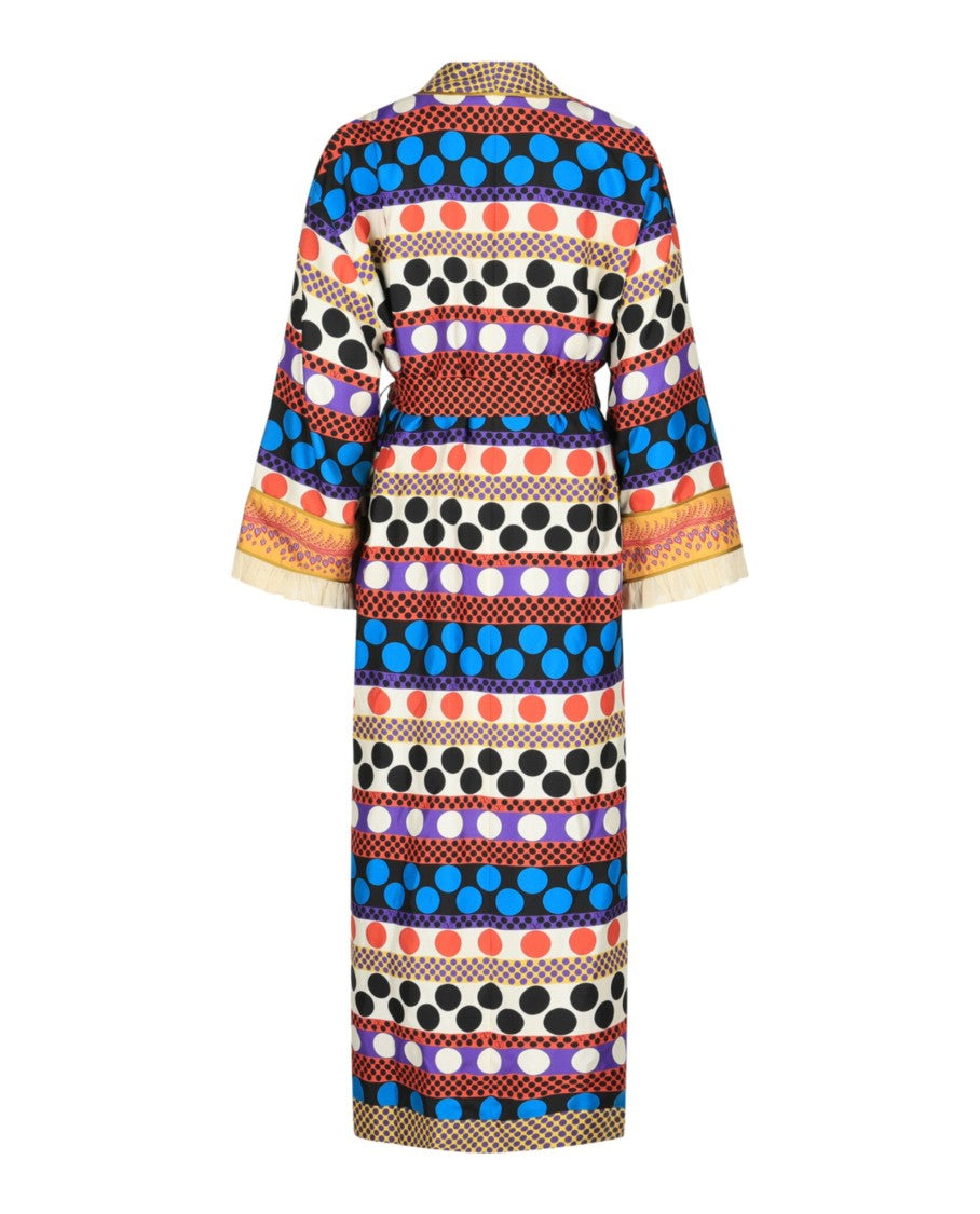 Valentino Belted Printed Silk-Twill Robe Cover-Up