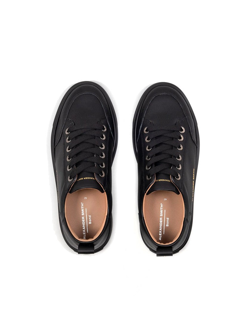 Alexander Smith Black Trainers With Smooth Leather
