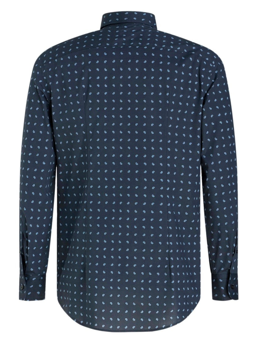 Etro Paisley-Patterned Long Sleeve Shirt With Classic Collar