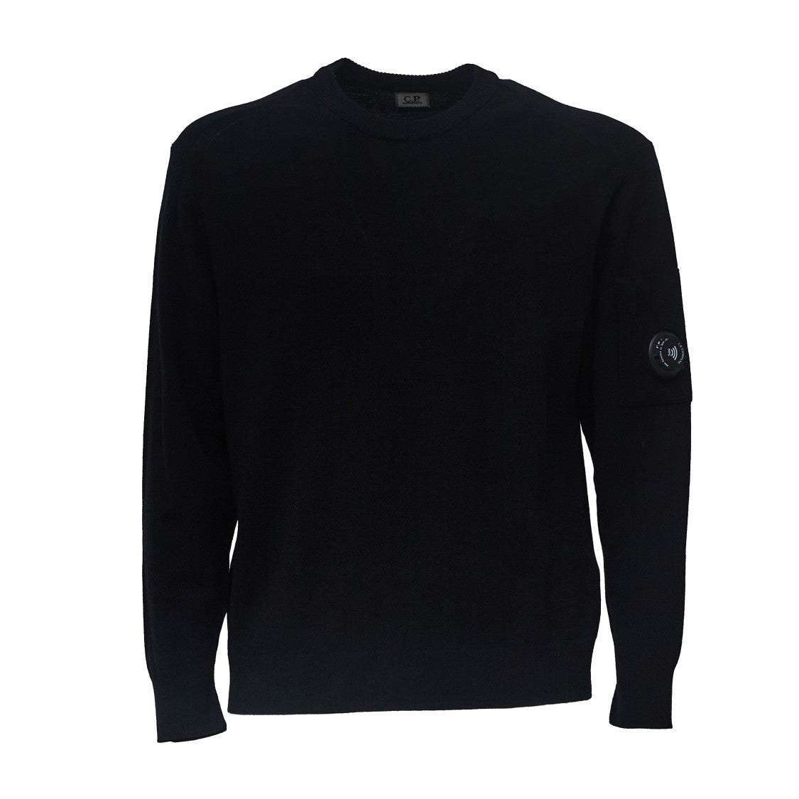C.P. Company Extrafine Merino Wool Lens Crewneck Sweater