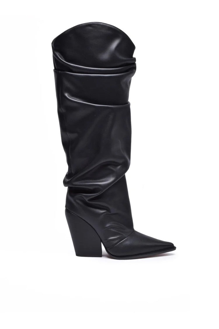 Alexandre Vauthier Folded Texan Boots - Black