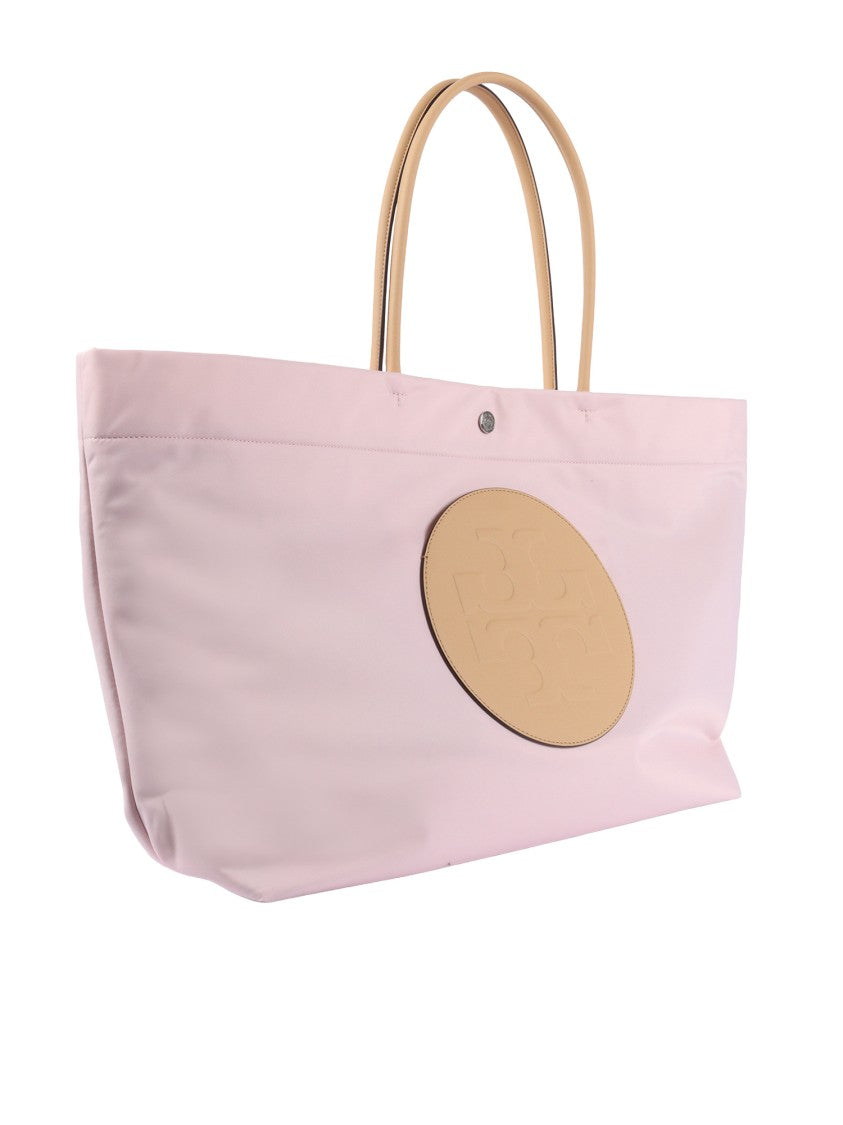 Tory Burch Pink Ella Twist Pastel Tote Bag