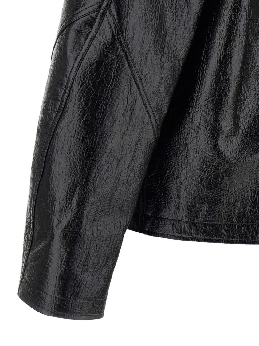 Séfr Textured Black Duke Jacket With Structured Silhouette