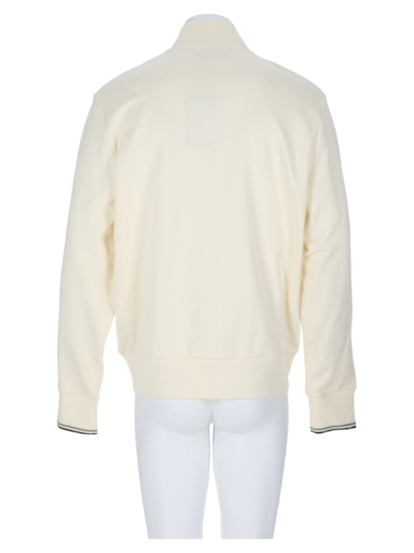 Fred Perry Powder Minimalist Full-Zip Cotton Sweatshirt