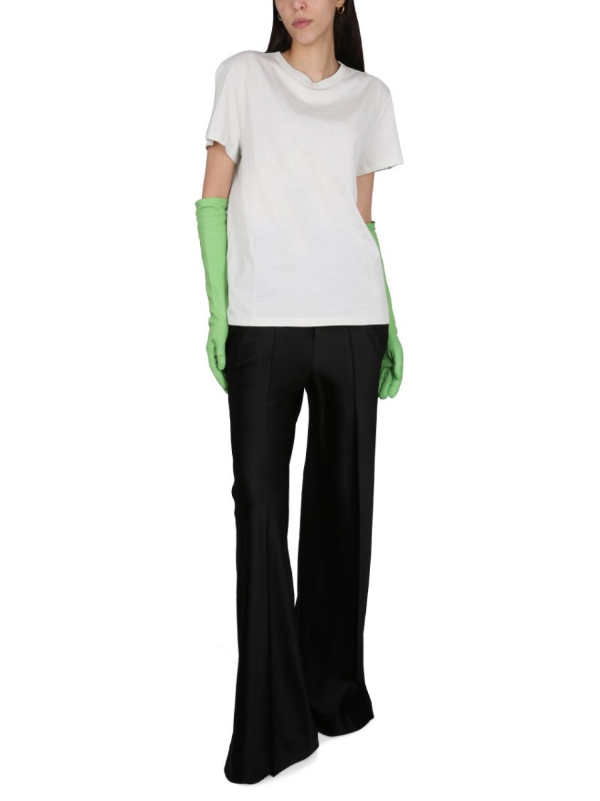 Maison Margiela T-Shirt With Logo Embroidery