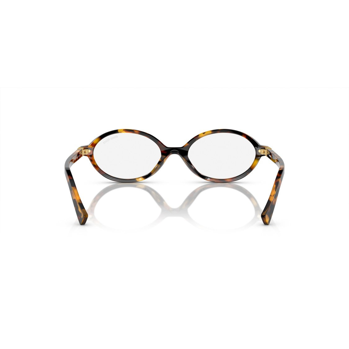 Miu Miu 0Mu 04Zs Tortoiseshell Oval Frame Acetate Eyeglasses