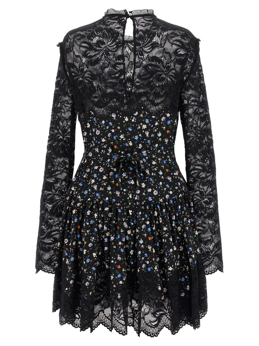 Paco Rabanne Mini Floral Lace Dress