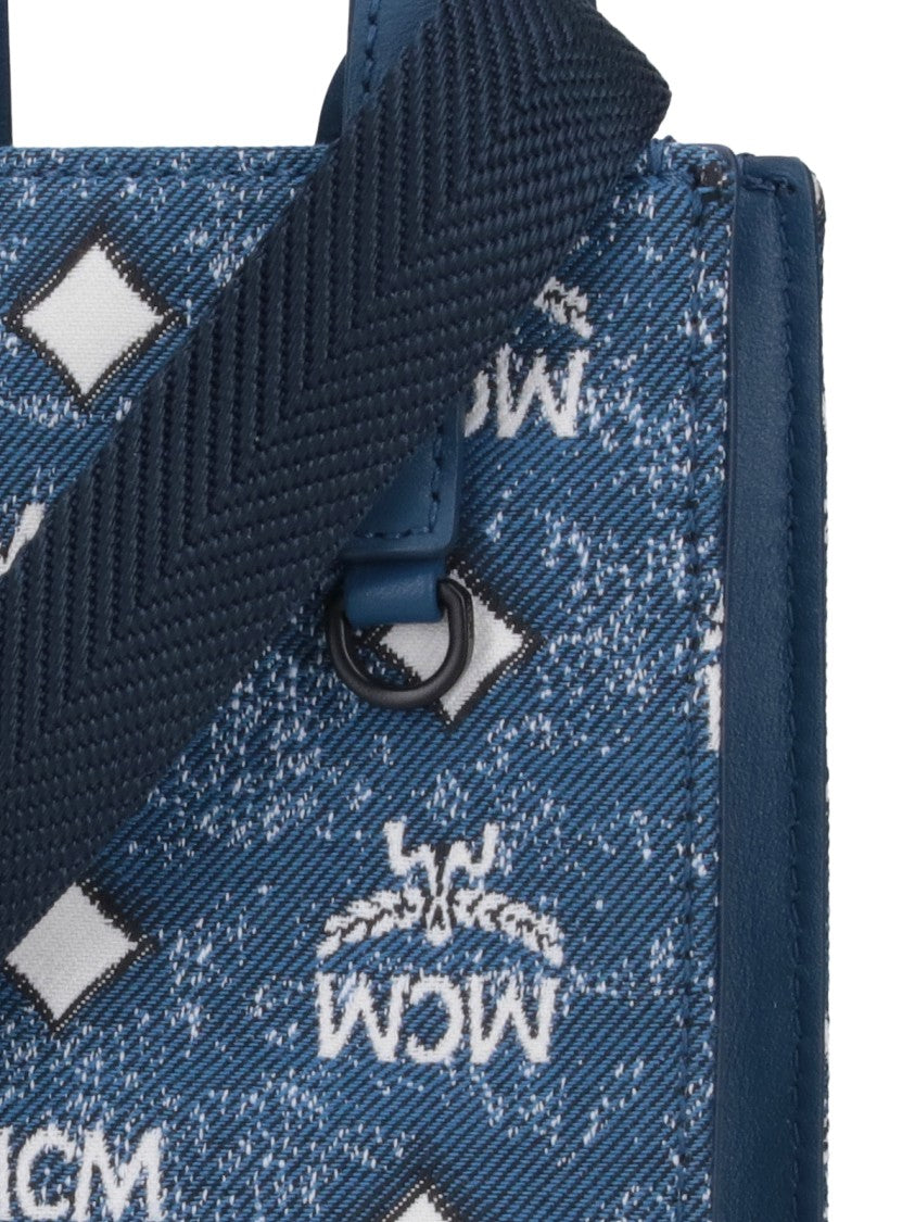 Mcm Mini "Aren" Crossbody Bag – Blue