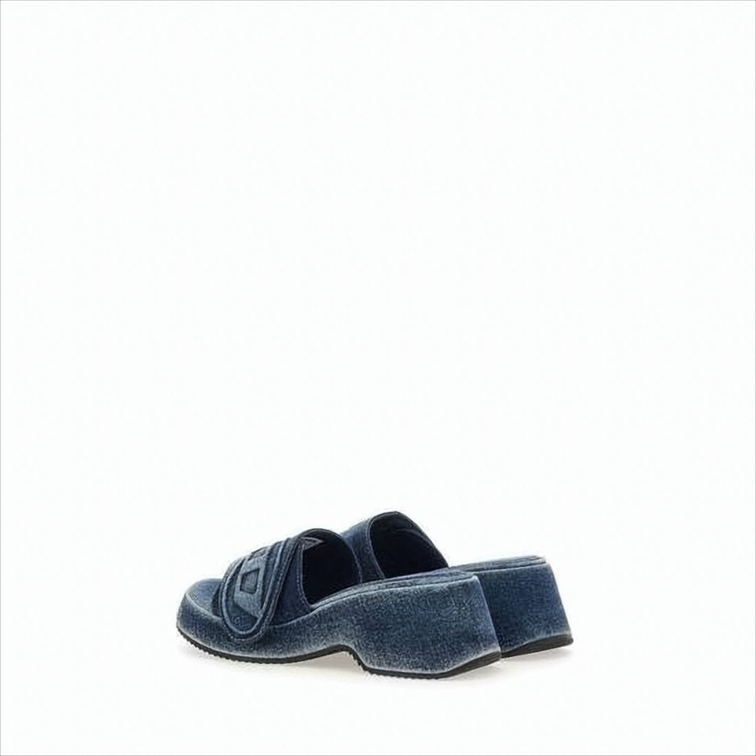 Diesel Denim-Inspired Cotton Sandals With Logo Detail