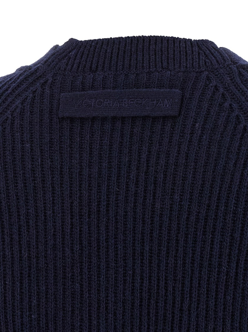 Victoria Beckham 'Stepped Hem' Cardigan