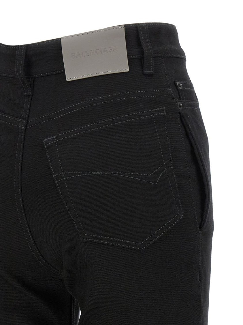 Balenciaga Grey High-Waist Slim Fit Jeans