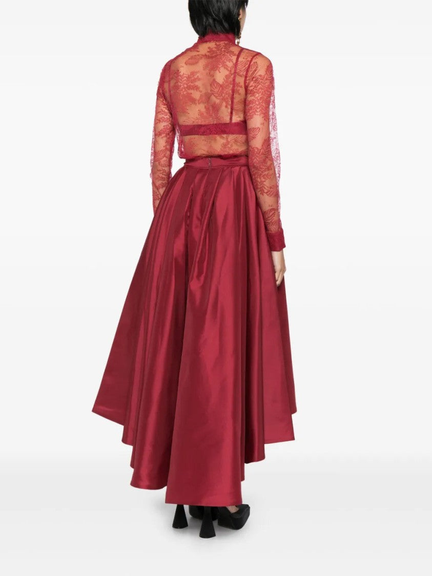 Saiid Kobeisy Lace Pleated Playsuit