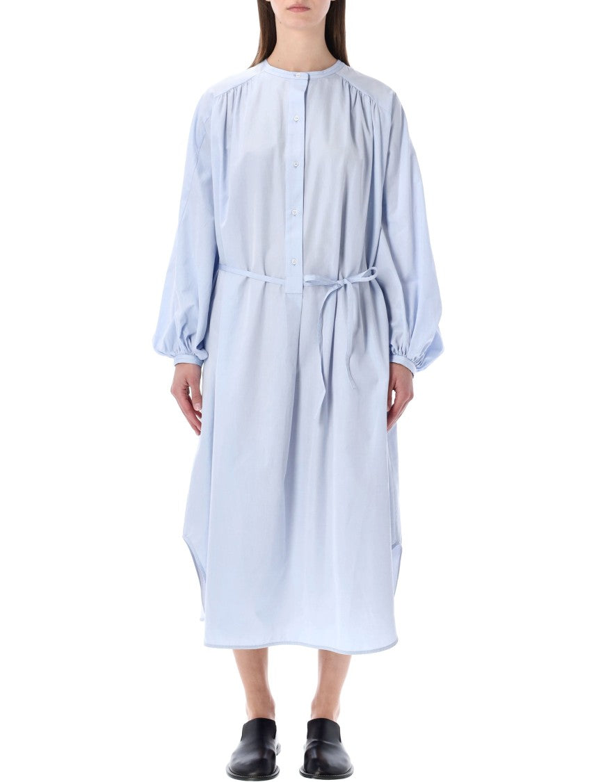 Loulou Studio Cotton Poplin Midi Dress With Airy Raglan Sleeves