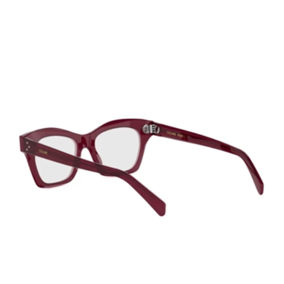 Celine Bordeaux Three Dots Acetate Cat-Eye Sunglasses