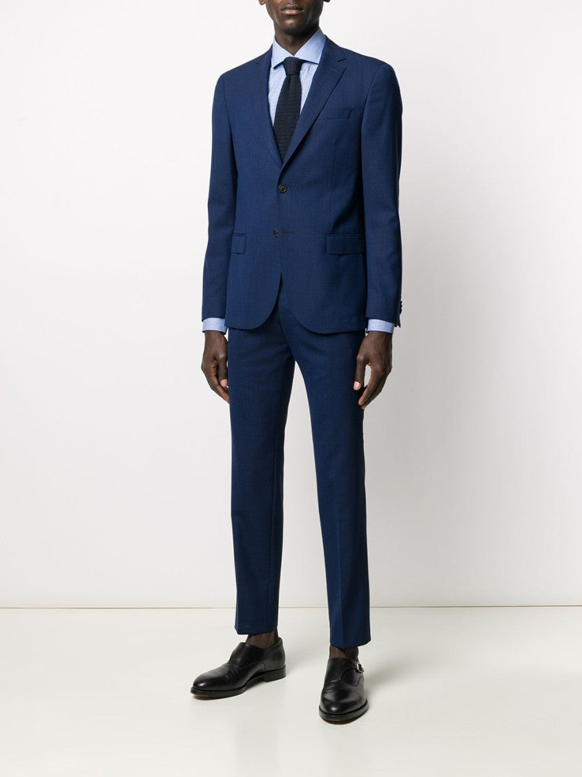 Boss Deep Blue Virgin Wool Two-Piece Suit