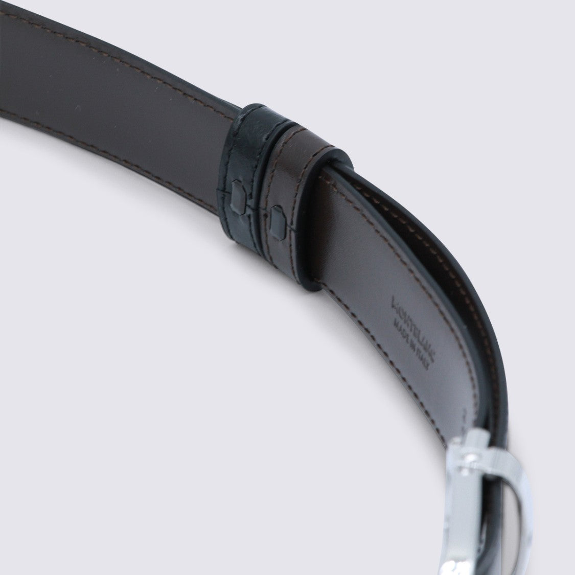 Montblanc Black Leather Belt