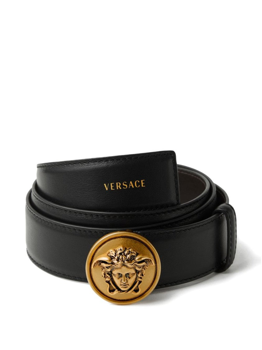 Versace Black Silk Nylon Belt