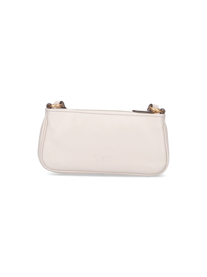 Pinko Mini Shoulder Bag – White