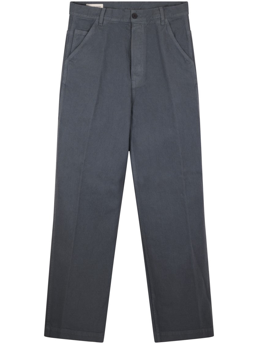 Dries Van Noten Classic Tailored Trousers With Straight Leg Design