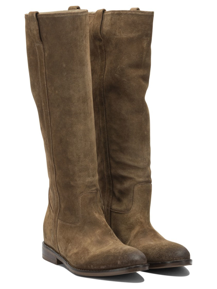 Strategia Suede Leather Ankle Boots