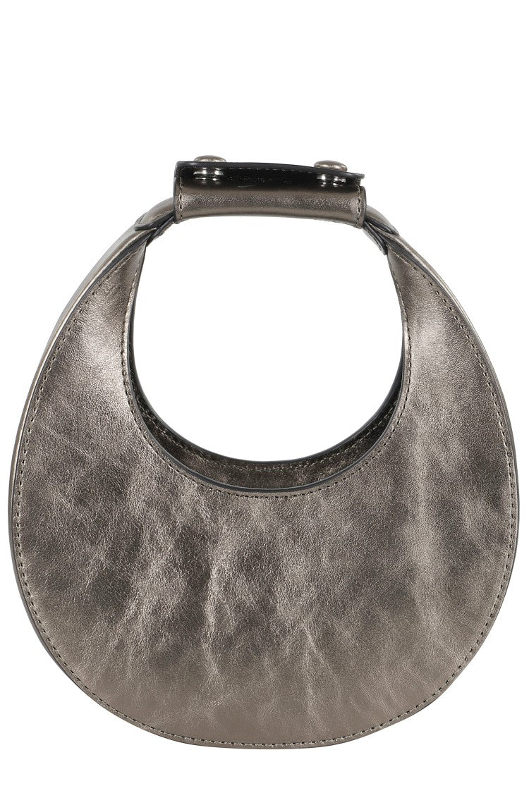 Staud Crescent-Shaped Bronze Leather Bag
