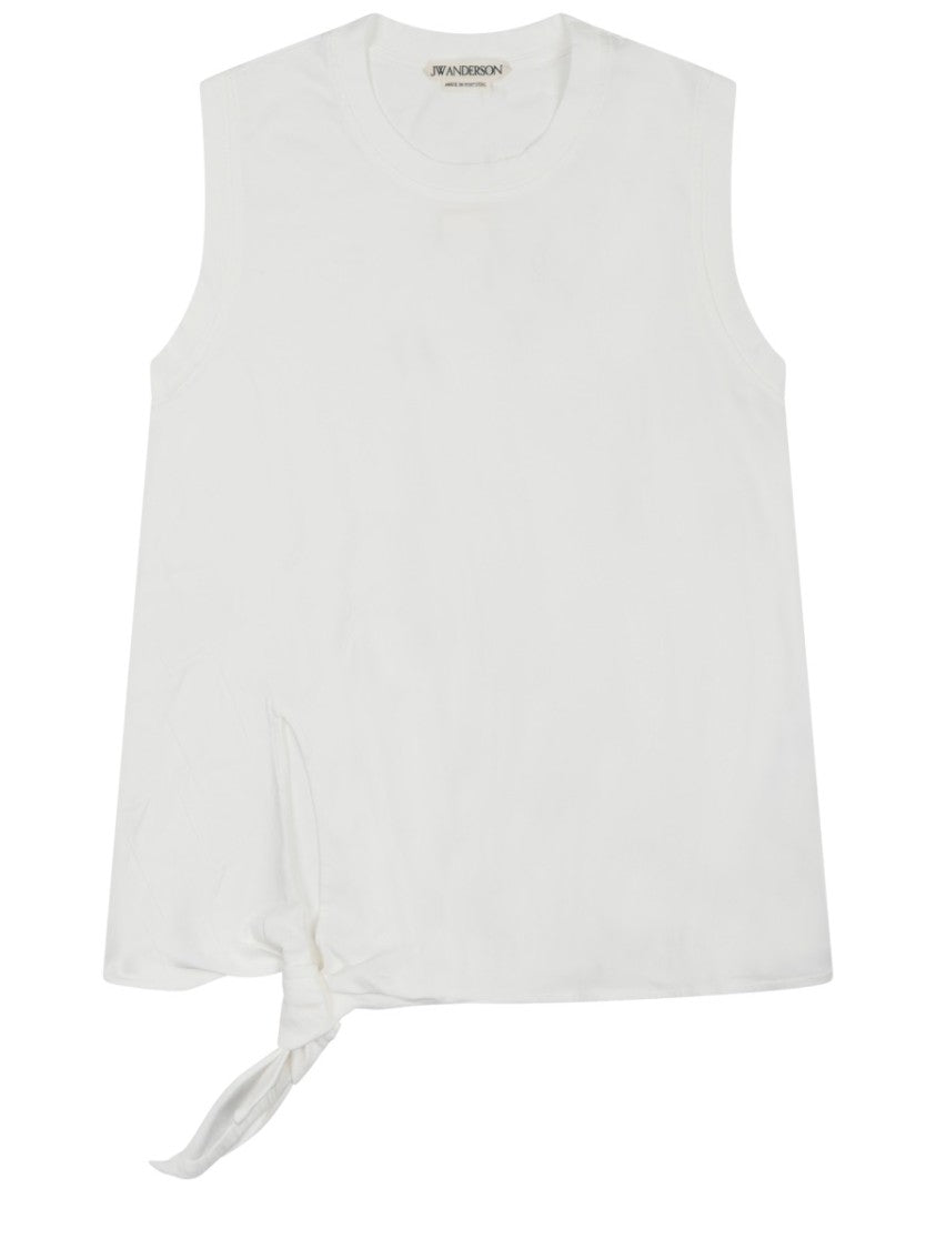 J. W. Anderson Knot Detail Relaxed Fit Organic Cotton Tank Top