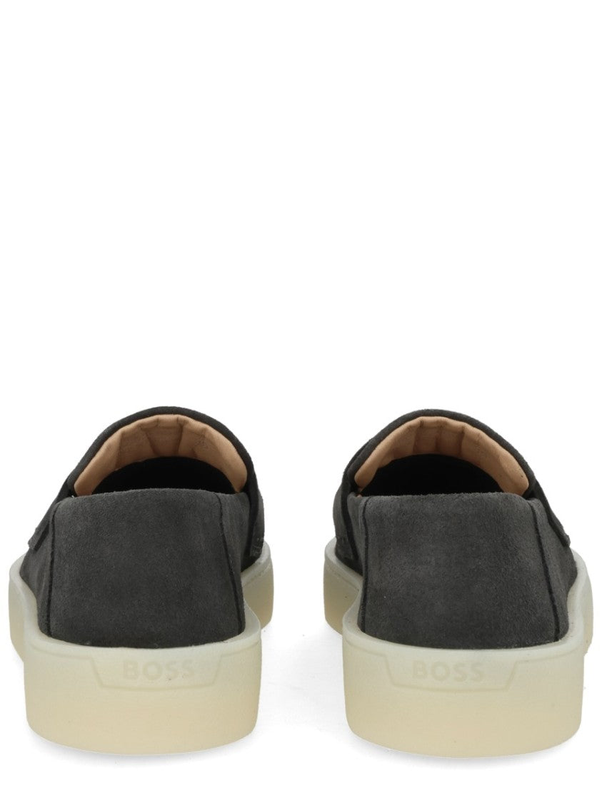 Boss Kieran Cow Suede Penny Loafers