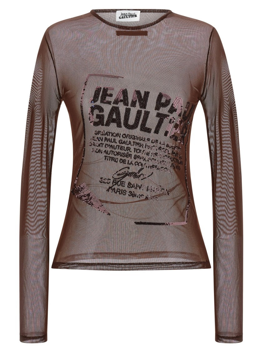 Jean Paul Gaultier 'The Burgundy Embroidered' Top
