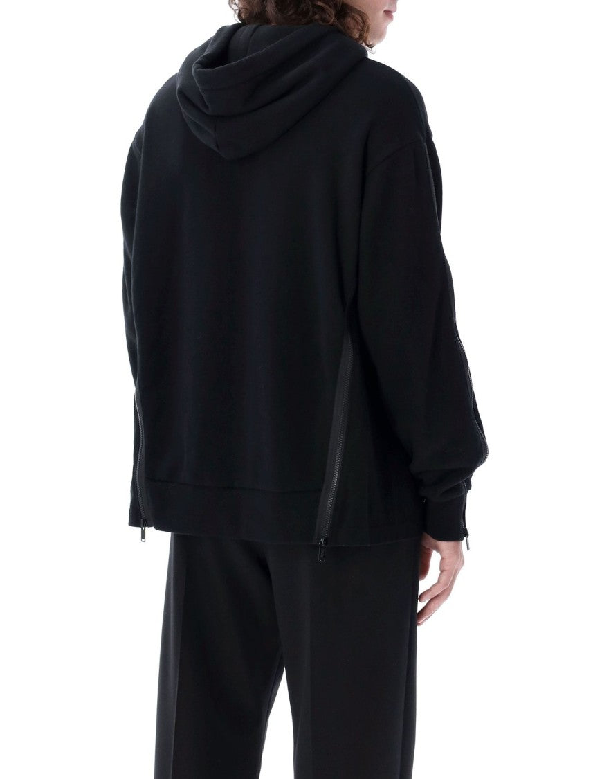 Undercover Minimalistic Black Hoodie With Bold 'U' Patch