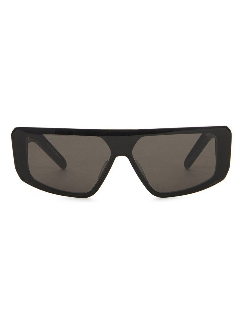 Rick Owens Geometric Black Nylon Performa Sunglasses
