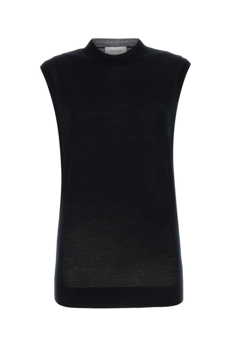 Sportmax Black Wool Blend Odissea Top