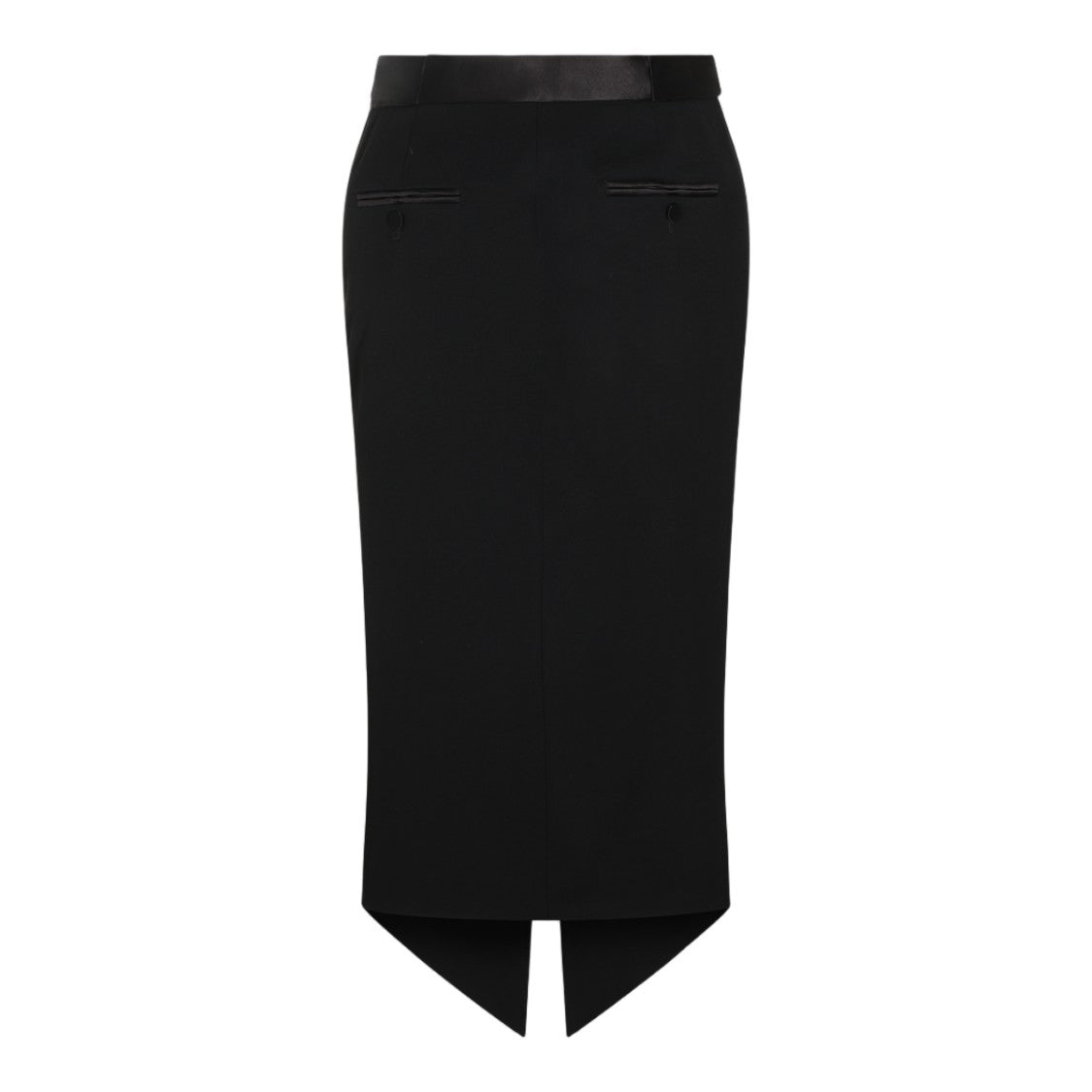 Tom Ford High-Waisted Midi Skirt With Pointed Front Slit