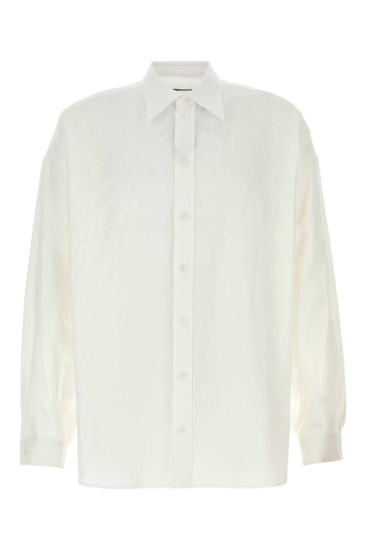 Dolce & Gabbana White Linen Shirt