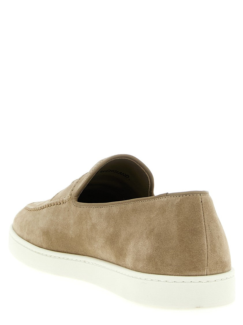 Church's Beige Suede Loafers With Rubber Sole