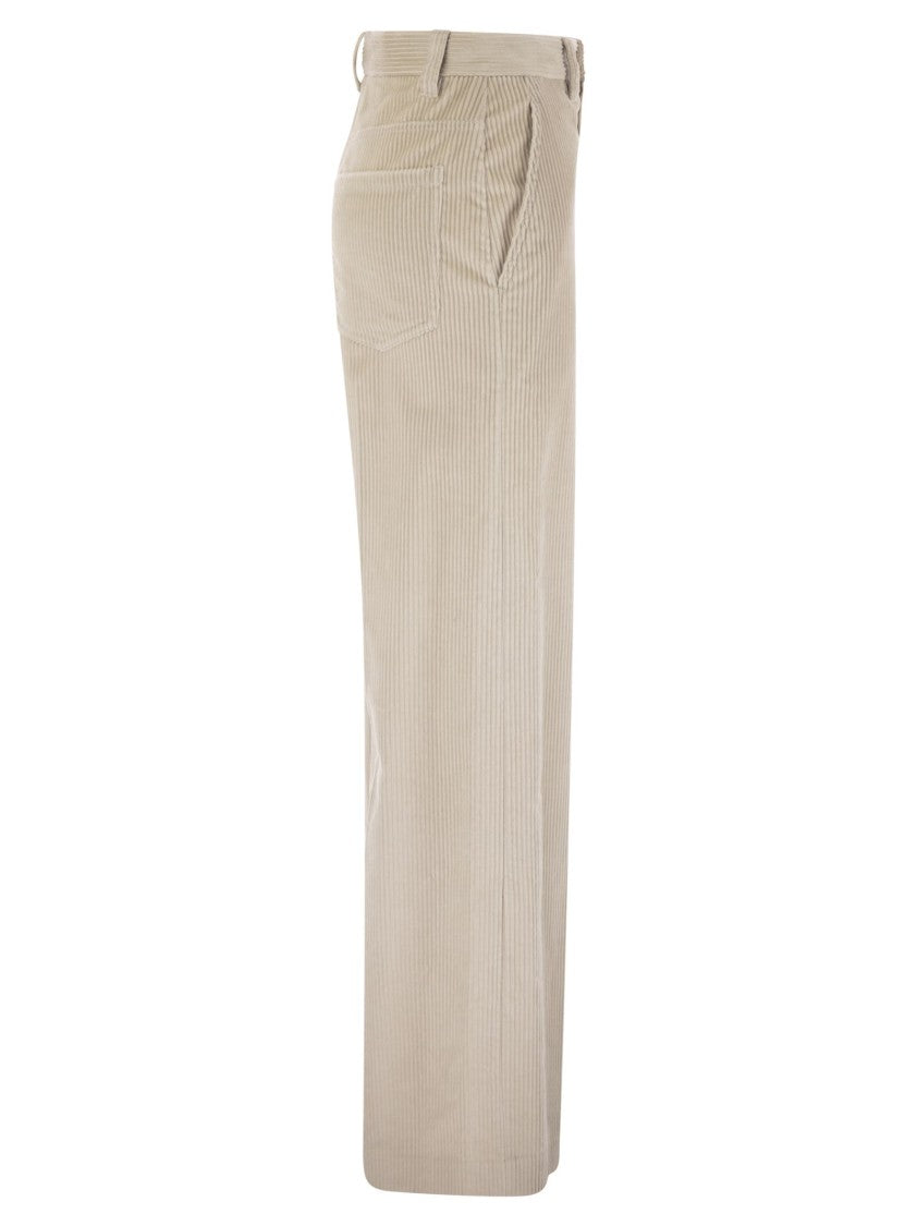 Brunello Cucinelli Fluid Corduroy Sartorial Track Trousers
