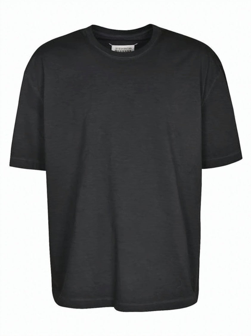 Maison Margiela Boxy Black Oversized T-Shirt With Classic Crew Neckline