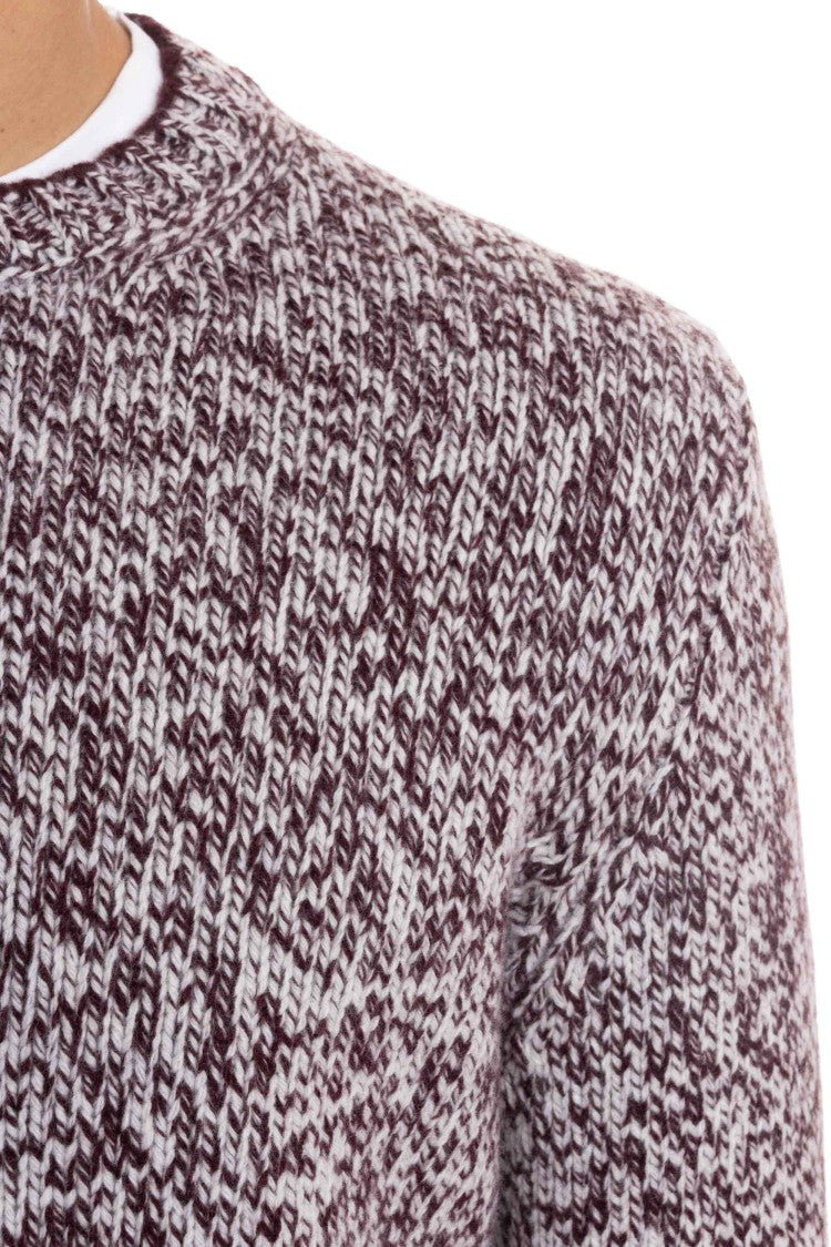 Barba Virgin Wool Moulinè Crewneck Sweater