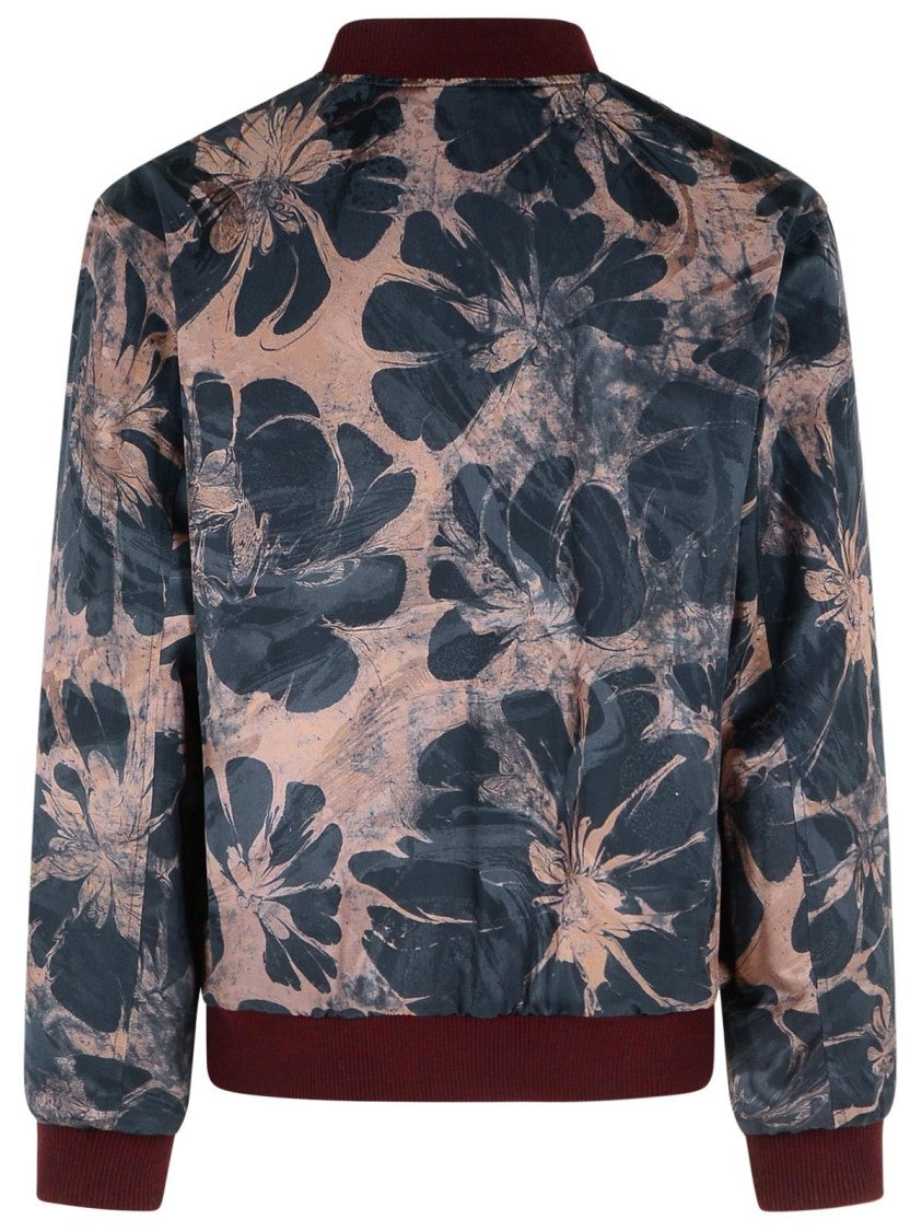Dries Van Noten Volker' Navy Viscose Blend Jacket