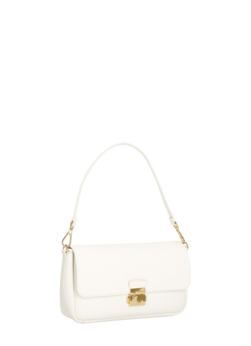 Coccinelle C-Me Lock Large Shoulder Bag With Gold-Tone Closure